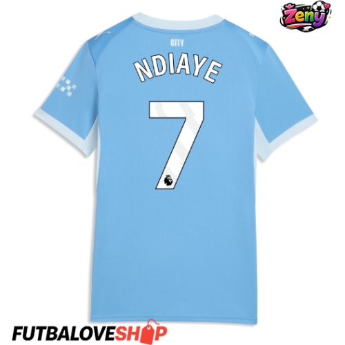Dres Manchester City Iliman Ndiaye #7 Domáci pre Ženy 2026-27 Krátky Rukáv